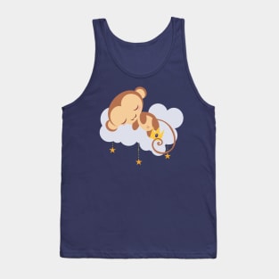 Sleepy Star Monkey Tank Top